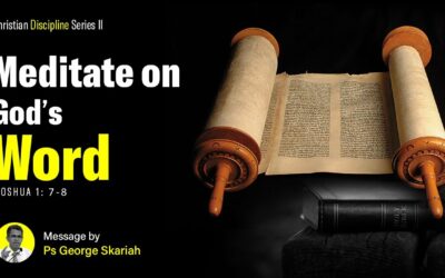Meditating God’s Word, How Disciplined Am I?